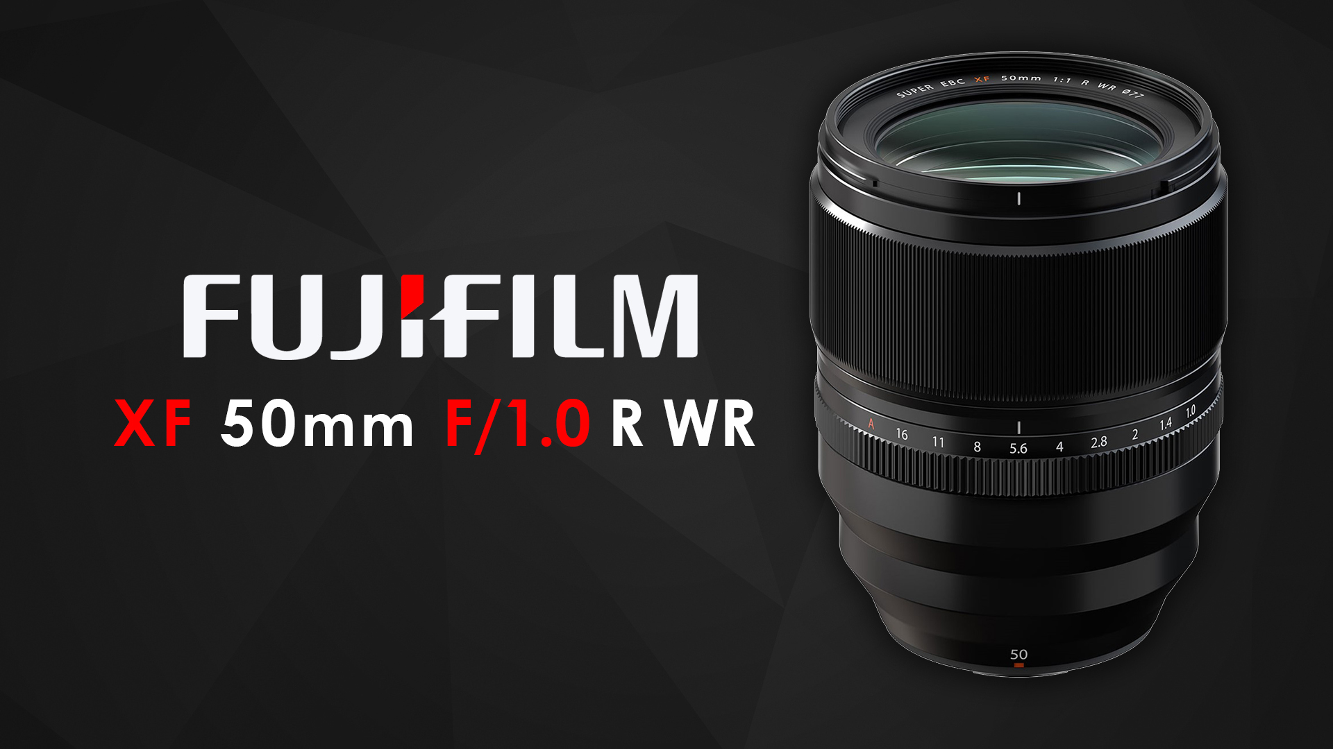 Fujifilm XF 50mmF1.0 R WR