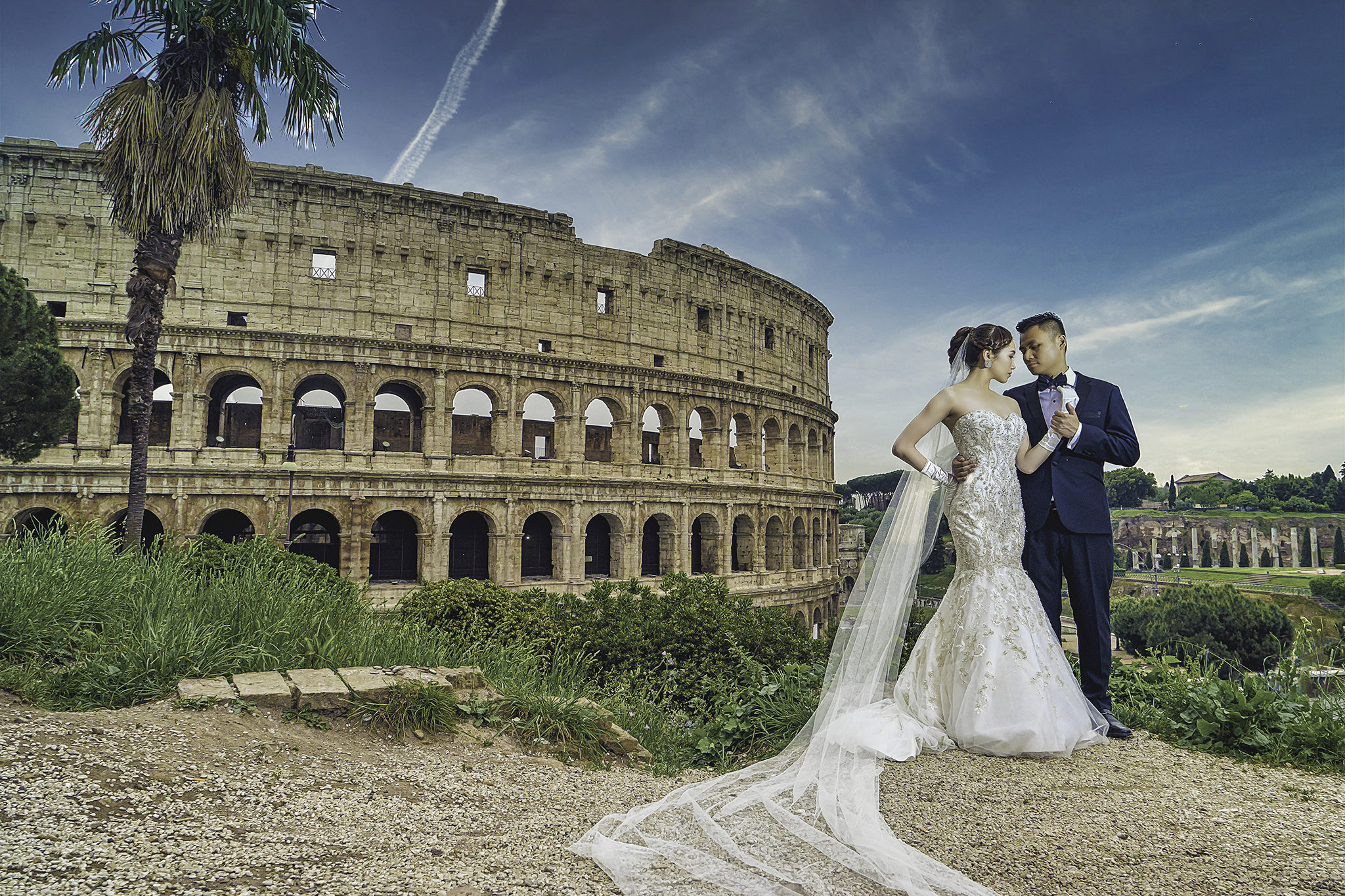 rome italy prewedding textured Rome Italy PreWedding Textured