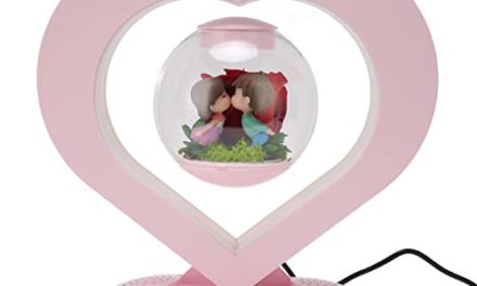 “Levitating Bluetooth Speaker: Wireless, Floating, Heart-shaped, 360° Rotation, Touch Buttons – Home Office Décor Tech”