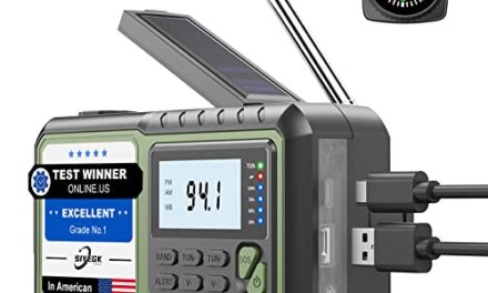 Powerful Emergency Weather Radio: Crank, Charge, Alert