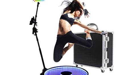 360 Photobooth with Rotating Stand and Remote Control