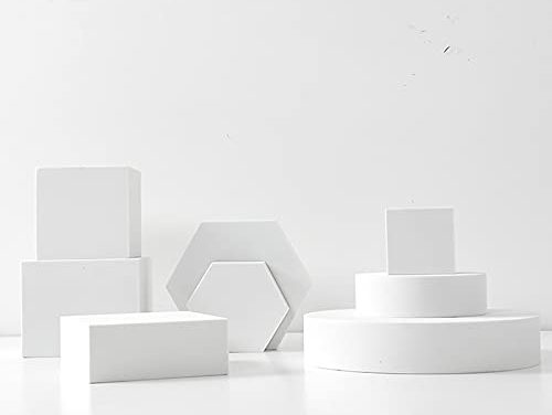 Stunning 8PCS Geometric Cube Photo Props – Captivating Goods, Crafts, Lipstick, Jewelry, Cosmetics, Makeup Tools, Food