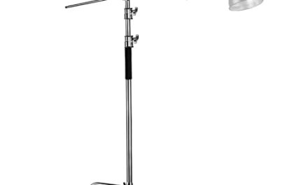 Ultimate Stainless Steel C Stand with Boom Arm for Pro Photography