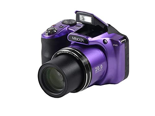 “Capture Stunning Moments: Minolta 20MP WiFi Camera with 35x Optical Zoom & HD Video”