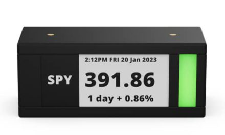 “Revolutionize your space with TickrMeter: WiFi Stock Ticker, E-Ink Screen – Ultimate Finance Tech!”