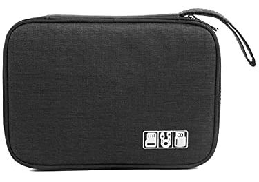 Ultimate Black Electronic Organizer – Streamline and Store Your Gadgets