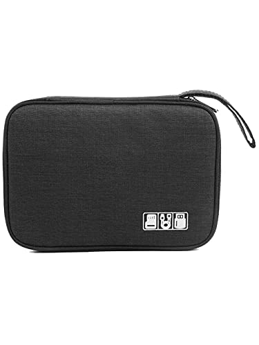 Ultimate Black Electronic Organizer – Streamline and Store Your Gadgets