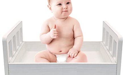 Capture Precious Moments: SPOKKI Newborn Props Bed – White Wooden Dream Bed