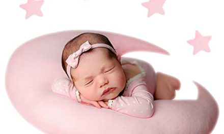 Newborn Baby Photography Prop: Moon & Star Pillow Set