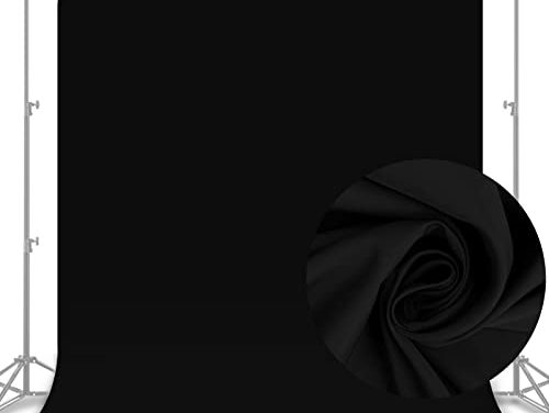 “Capture Stunning Moments: 10 x 8 FT Black Photography Backdrop for Portraits, Parties, and Videos”