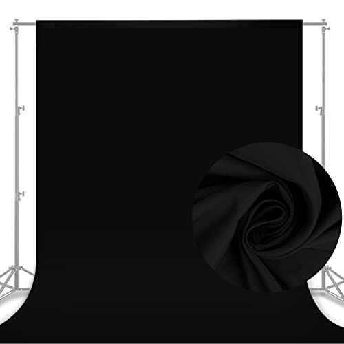“Capture Stunning Moments: 10 x 8 FT Black Photography Backdrop for Portraits, Parties, and Videos”