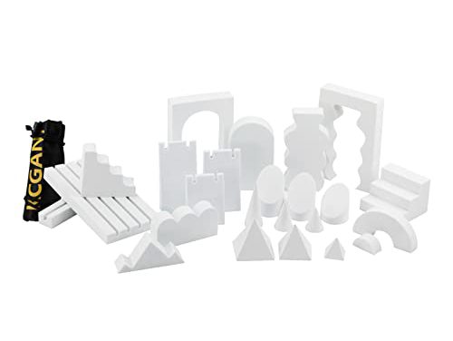 24Pcs Kcgani Photography Props: Geometric Cube Set + Decorative Backdrop = Stunning Display!