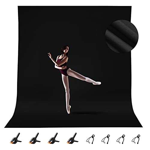 Capture Stunning Shots with 10x12ft Black Backdrop