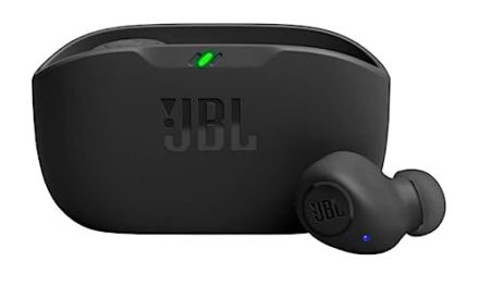 “Powerful JBL Vibe Buds – Black, Compact”