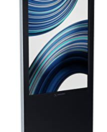 “Wireless Touch Screen Kiosk: High-Tech, Portable & Sleek”