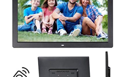 “Capture Memories: 17″ Motion Sensor Digital Photo Frame with Remote Control”