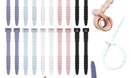 Secure and Stylish: 20pcs Silicone Zip Ties for Easy Wire Management