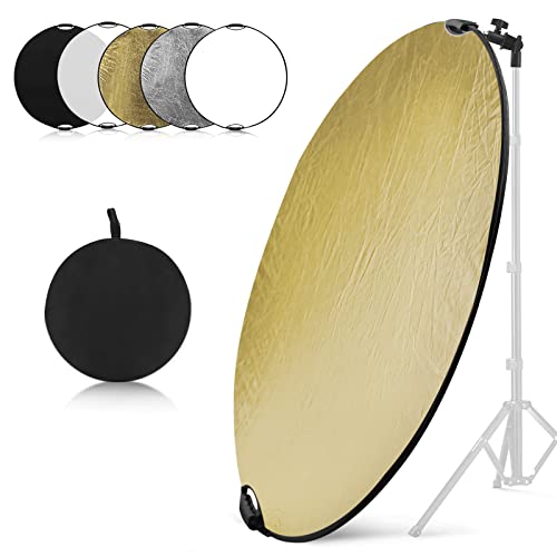 Portable 5-in-1 Light Reflector: Illuminate Any Setting!