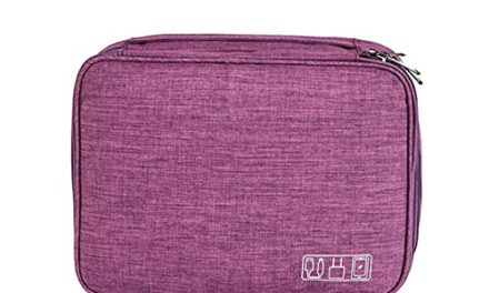 Vibrant Violet Travel Organizer for Digital Gadgets