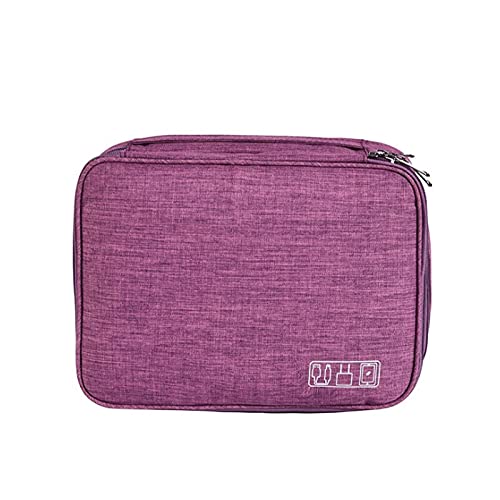 Vibrant Violet Travel Organizer for Digital Gadgets