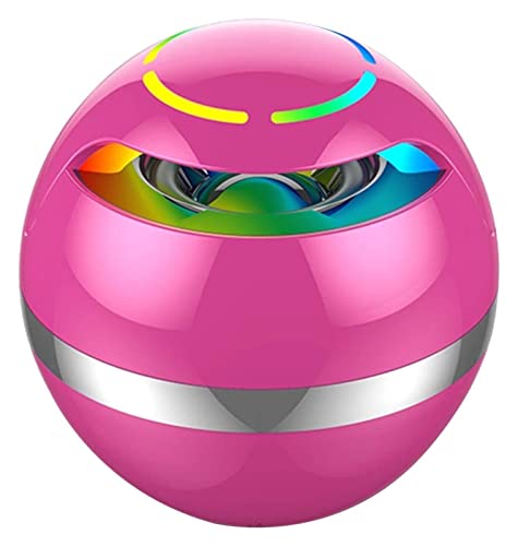 “Enchanting Pink Bluetooth Speaker: AI Voice Control, Flashing Lights, TF Card, Perfect Gift!”