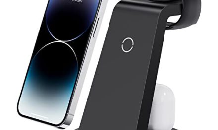 “Ultimate iPhone Charging Station: Wireless Charger, Apple Watch Dock & AirPods Stand”