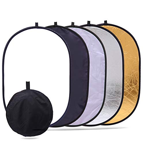 “Enhance Studio Lighting with Large 5-in-1 Photo Reflector”