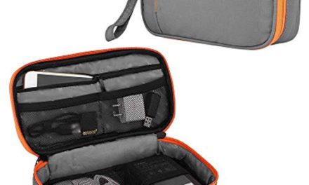 Portable Gray Digital Gadget Organizer