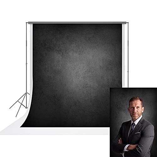 Pro Microfiber Abstract Black Backdrop: Perfect for Stunning Headshots & Portraits