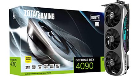 “Unleash Your Gaming Power with ZOTAC RTX 4090 Trinity OC – 24GB GDDR6X, IceStorm 3.0 Cooling, Spectra 2.0 RGB!”