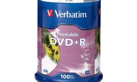 High-Speed White Inkjet Printable DVD+R – 100 Disc Spindle