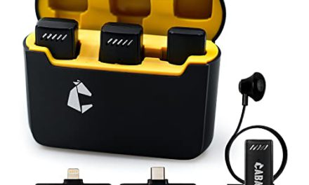 Powerful Wireless Lavalier Mic for iPhone Android: Pro Mic for Vlogs & Live Streams