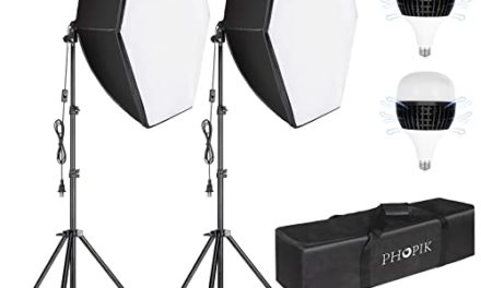 Capture Stunning Photos and Videos with PHOPIK Softbox Lighting Kit