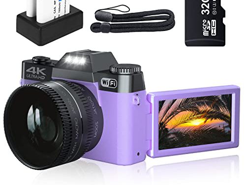 Capture Stunning Moments: 4K Vlogging Camera with WiFi & 48MP