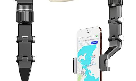 Rotatable & Retractable Car Phone Holder: Universal Mount for iPhone, Samsung – Rear View Magic!