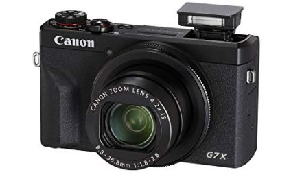 Capture Stunning Moments: Canon G7 X Mark III Camera with Wi-Fi, LCD Screen, and 4K Video – Black (Renewed)