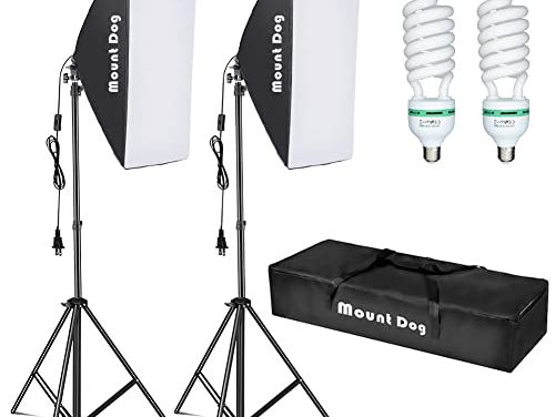 Capture Stunning Shots with MOUNTDOG Softbox Lighting Kit