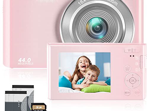 Capture Memories: 4K Kids Camera with 32GB Card, 44MP, Zoom