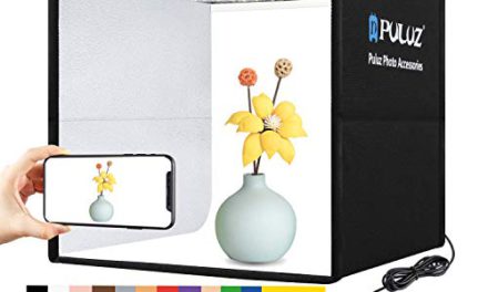 Portable Studio Kit with Foldable Photo Box, Vibrant 12-Color Backgrounds, Dimmable LED Lights, and 25 cm Photo Props