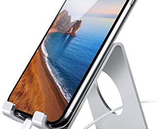 “Lamicall Cell Stand: Boost Your Office Setup with a Stylish Charging Dock!”