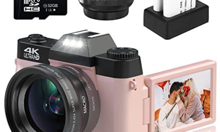 Capture Stunning Moments: 4K 48MP Vlogging Camera with 16X Zoom, Manual Focus, Rechargeable Battery