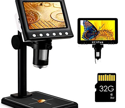 Enhance Your View: HD USB Microscope with 1000X Camera, Remote Control, LED Lights