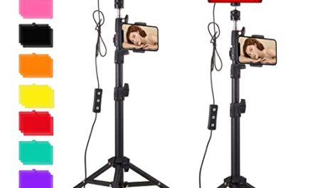 “Enhance Your Content: Powerful LED Lights with Tripod Stand & Filters”