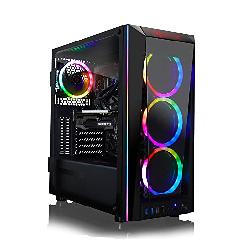 Powerful Gaming PC: Liquid Cooled Intel Core i9, GeForce RTX 3060 Ti, 32GB RAM