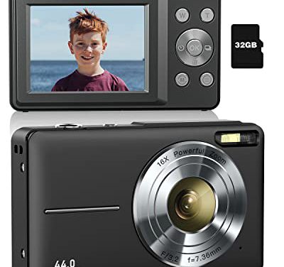“Capture Precious Moments: 1080P Kids Camera with 16X Zoom & 32GB Card – Ideal Gift!”