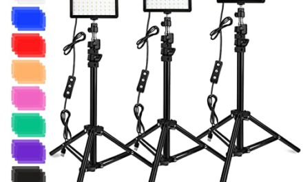 “Enhance Your Shots: 3 Packs of Vibrant LED Lights for Dynamic Tablet Photography”