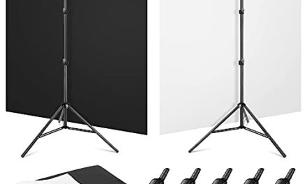 Exciting 2-in-1 Reversible Black & White Backdrop Kit