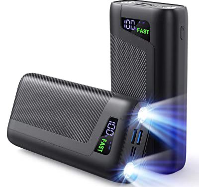 Supercharged Portable Charger: Lightning-Fast 32000mAh Power Bank with USB C, PD 4.0 & QC 4.0 for iPhone, Samsung, iPad