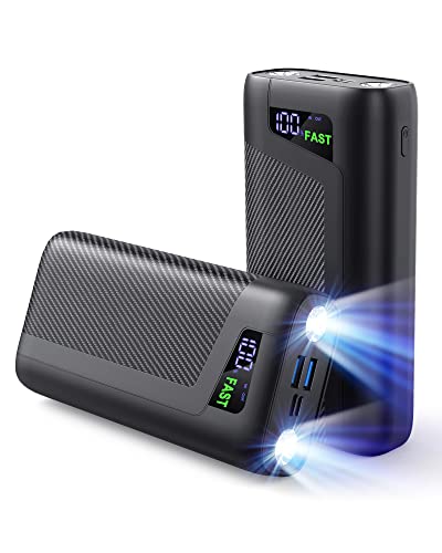 Supercharged Portable Charger: Lightning-Fast 32000mAh Power Bank with USB C, PD 4.0 & QC 4.0 for iPhone, Samsung, iPad