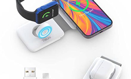 “Fast Foldable Magnetic Charger: Charge iPhone, iWatch, and Airpods Wirelessly!”